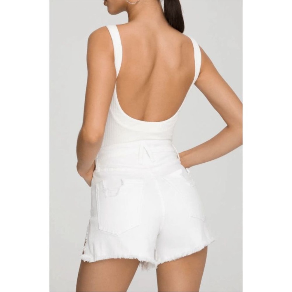 Good American - Ribbed Scoop Low Back Bodysuit - Picture 4 of 9